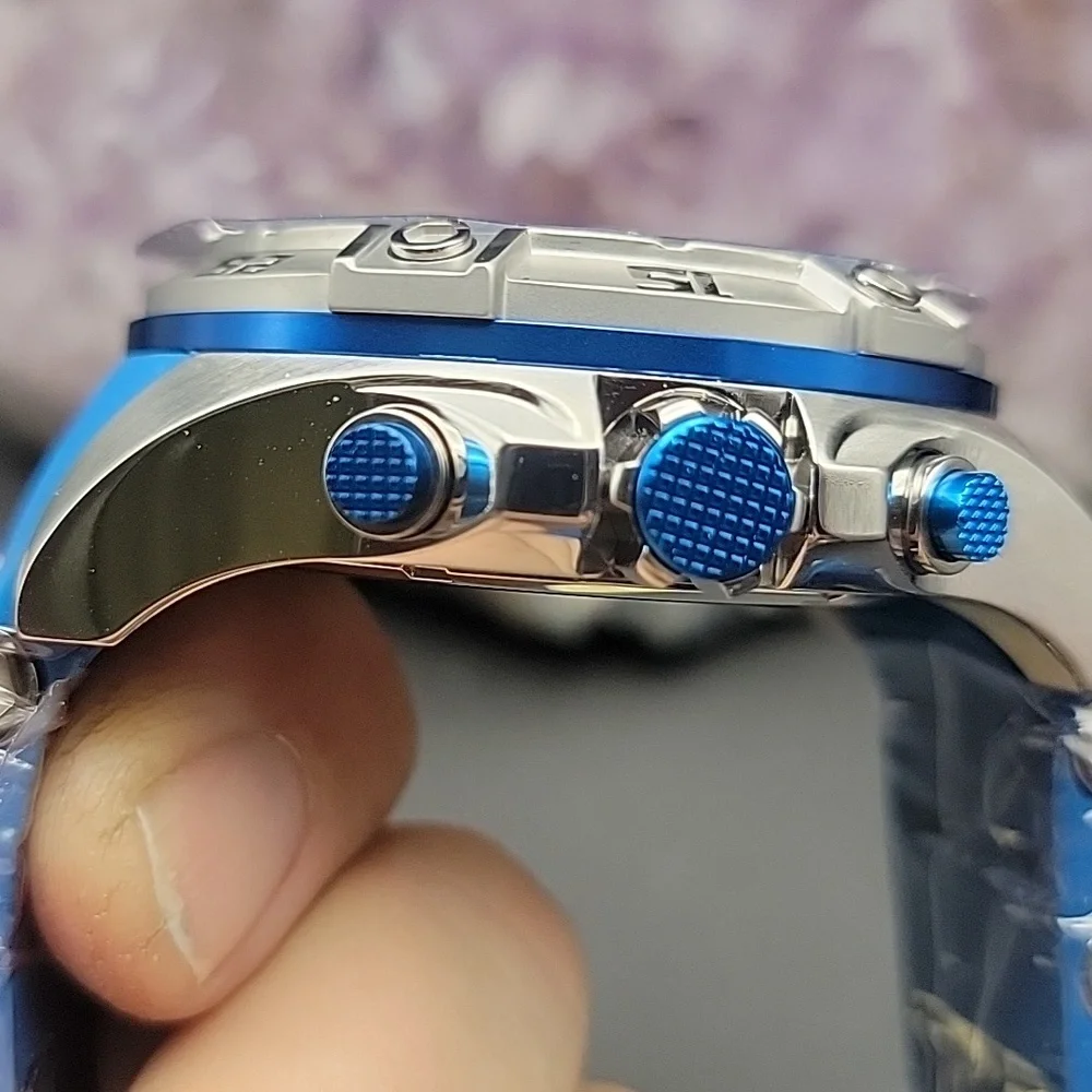 NEW 25506 Invicta Speedway Impulse Men's Watch - 52mm Blue Silver Chronograph